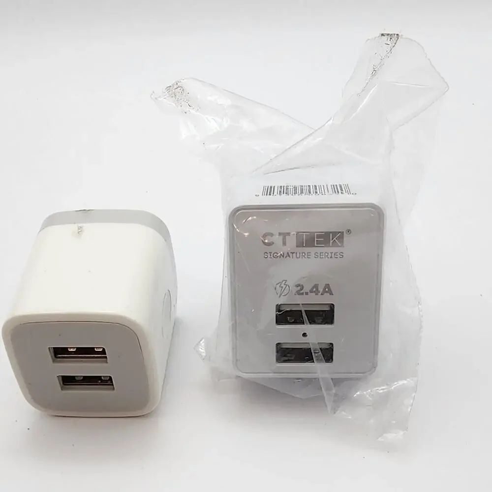 Dual USB Ports - Wall Chargers - Different Brands - Both New - chargers only